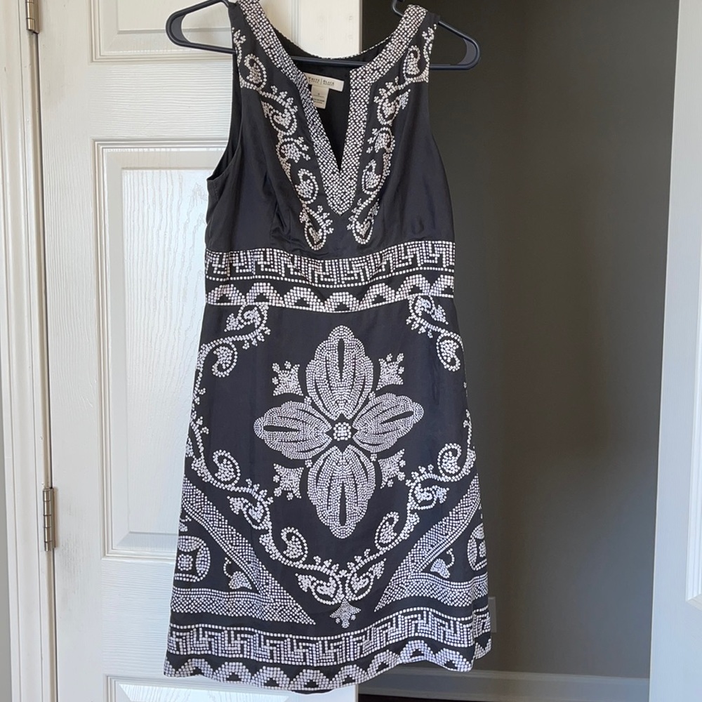 White House | Black Market Black and White Dress